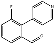 Benzaldehyde, 3-fluoro-2-(4-pyridinyl)- 구조식 이미지