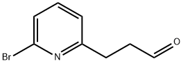 2-Pyridinepropanal, 6-bromo- Structure