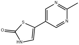 2-Hydroxy-5-(2-methylpyrimidyl-5-yl)thiazole Structure