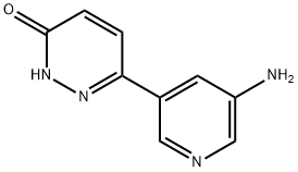 3-Hydroxy-6-(5-aminopyridyl-3-yl)pyridazine 구조식 이미지
