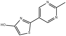 4-Hydroxy-2-(2-methylpyrimidyl-5-yl)thiazole Structure