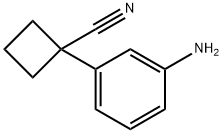 Cyclobutanecarbonitrile, 1-(3-aminophenyl)- Structure