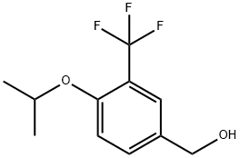 (4-Isopropoxy-3-(trifluoromethyl)phenyl)methanol 구조식 이미지