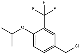 4-(chloromethyl)-1-isopropoxy-2-(trifluoromethyl)benzene Structure