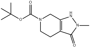 6H-Pyrazolo[3,4-c]pyridine-6-carboxylic acid, 1,2,3,4,5,7-hexahydro-2-methyl-3-oxo-, 1,1-dimethylethyl ester Structure