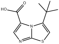 Imidazo[2,1-b]thiazole-5-carboxylic acid, 3-(1,1-dimethylethyl)- Structure