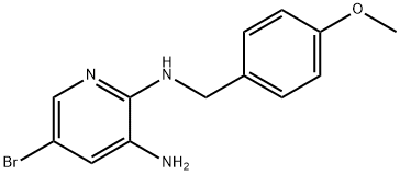 2,3-Pyridinediamine, 5-bromo-N2-[(4-methoxyphenyl)methyl]- Structure