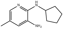 2,3-Pyridinediamine, N2-cyclopentyl-5-methyl- Structure