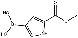 1H-Pyrrole-2-carboxylic acid, 4-borono-, 2-methyl ester Structure