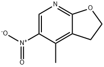 4-METHYL-5-NITRO-2,3-DIHYDROFURO[2,3-B]PYRIDINE 구조식 이미지