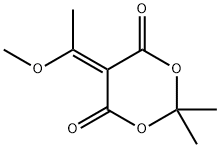 1,3-Dioxane-4,6-dione, 5-(1-methoxyethylidene)-2,2-dimethyl- Structure