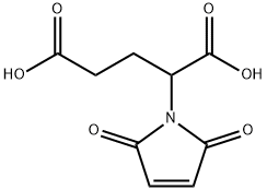 Pentanedioic acid, 2-(2,5-dihydro-2,5-dioxo-1H-pyrrol-1-yl)- Structure