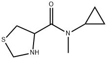 4-Thiazolidinecarboxamide, N-cyclopropyl-N-methyl- Structure