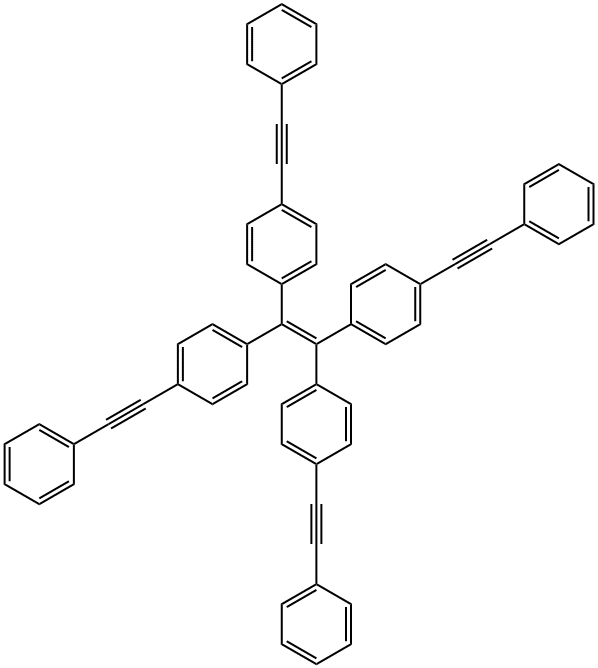 tetrakis-(4-phenylethynylphenyl)ethylene 구조식 이미지