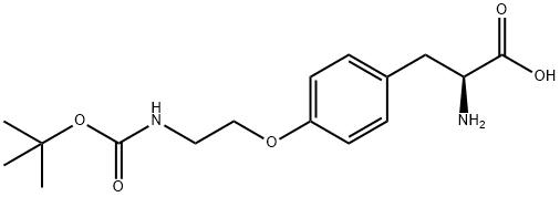 L-Tyrosine, O-[2-[[(1,1-dimethylethoxy)carbonyl]amino]ethyl]- 구조식 이미지
