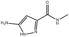 5-아미노-N-메틸-1H-피라졸-3-카르복스아미드(SALTDATA:FREE) 구조식 이미지