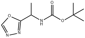 tert-butyl (1-(1,3,4-oxadiazol-2-yl)ethyl)carbamate Structure