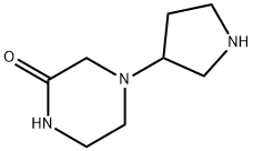 4-(3-Pyrrolidinyl)-2-piperazinone Structure