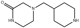 4-(4-Piperidinylmethyl)-2-piperazinone Structure