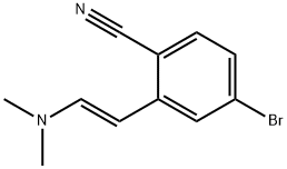 Benzonitrile, 4-bromo-2-[(1E)-2-(dimethylamino)ethenyl]- Structure