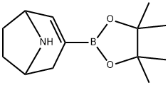 8-Azabicyclo[3.2.1]oct-2-ene, 3-(4,4,5,5-tetramethyl-1,3,2-dioxaborolan-2-yl)- Structure