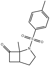 2-Azabicyclo[3.2.0]heptan-7-one, 1-methyl-2-[(4-methylphenyl)sulfonyl]- Structure