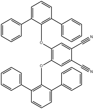 1,2-Benzenedicarbonitrile, 4,5-bis([1,1':3',1''-terphenyl]-2'-yloxy)- 구조식 이미지