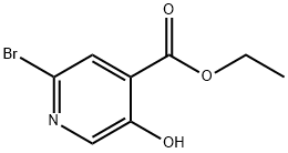 4-Pyridinecarboxylic acid, 2-bromo-5-hydroxy-, ethyl ester Structure