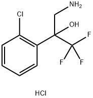 3-amino-2-(2-chlorophenyl)-1,1,1-trifluoropropan-2-ol hydrochloride Structure