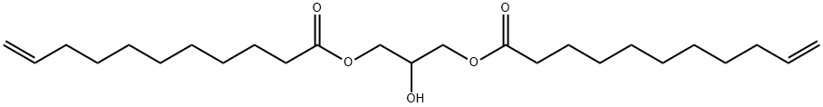 Glyceryl 1,3-Diundecylenate Structure