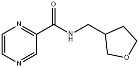 N-[(oxolan-3-yl)methyl]pyrazine-2-carboxamide 구조식 이미지