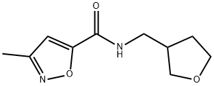 3-methyl-N-[(oxolan-3-yl)methyl]-1,2-oxazole-5-car
boxamide Structure