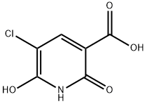 3-Pyridinecarboxylic acid, 5-chloro-1,2-dihydro-6-hydroxy-2-oxo- 구조식 이미지