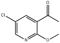 1-(5-Chloro-2-methoxy-pyridin-3-yl)-ethanone 구조식 이미지