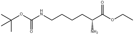 D-Lysine, N6-[(1,1-dimethylethoxy)carbonyl]-, ethyl ester Structure