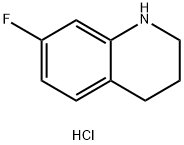 Quinoline, 7-fluoro-1,2,3,4-tetrahydro-, hydrochloride (1:1) Structure