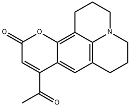 1H,5H,11H-[1]Benzopyrano[6,7,8-ij]quinolizin-11-one, 9-acetyl-2,3,6,7-tetrahydro- (9CI) 구조식 이미지