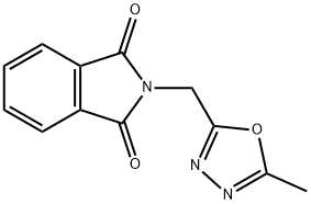 2-[(5-Methyl-1,3,4-oxadiazol-2-yl)methyl]isoindole-1,3-dione Structure