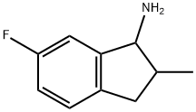 1H-Inden-1-amine, 6-fluoro-2,3-dihydro-2-methyl- 구조식 이미지