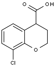 2H-1-Benzopyran-4-carboxylic acid, 8-chloro-3,4-dihydro- Structure