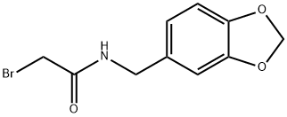 Acetamide, N-(1,3-benzodioxol-5-ylmethyl)-2-bromo- Structure