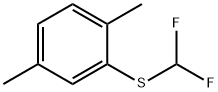 Benzene, 2-[(difluoromethyl)thio]-1,4-dimethyl- 구조식 이미지