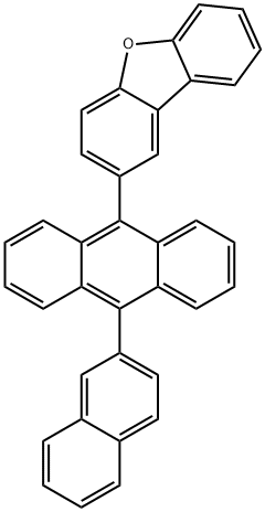 Dibenzofuran, 2-[10-(2-naphthalenyl)-9-anthracenyl]- Structure