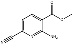 3-Pyridinecarboxylic acid, 2-amino-6-cyano-, methyl ester Structure