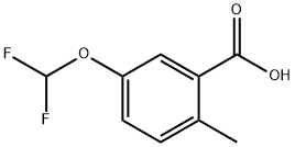 5-(difluoromethoxy)-2-methylbenzoic acid Structure