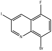 8-Bromo-5-fluoro-3-iodoquinoline Structure