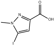 5-iodo-1-methyl-1H-pyrazole-3-carboxylic acid Structure