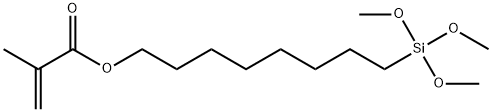 2-Propenoic acid, 2-methyl-, 8-(trimethoxysilyl)octyl ester 구조식 이미지