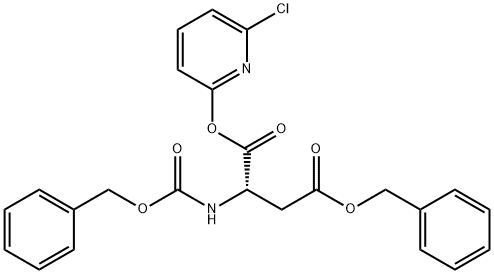 L-Aspartic acid, N-[(phenylmethoxy)carbonyl]-, 1-(6-chloro-2-pyridinyl) 4-(phenylmethyl) ester 구조식 이미지