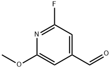 4-Pyridinecarboxaldehyde, 2-fluoro-6-methoxy- Structure